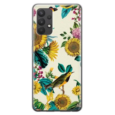 Samsung Galaxy A32 4G siliconen hoesje - Sunflowers Samsung Galaxy A32 4G siliconen hoesje - Sunflowers
