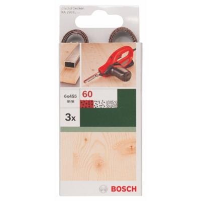 Bosch Accessories 2609256235 Schuurband Korrelgrootte (num) 60 (l x b) 451 mm x 6 mm 3 stuk(s)