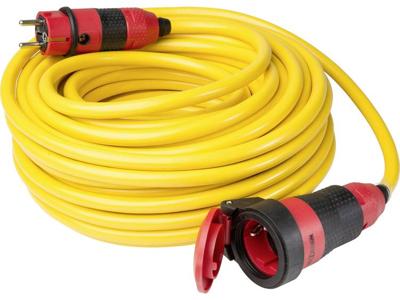 AS Schwabe 62271 Stroom Verlengkabel 16 A Geel 25.00 m AT-N07V3V3-F 3G 1,5 mm²