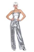 Party glitter broek zilver - thumbnail