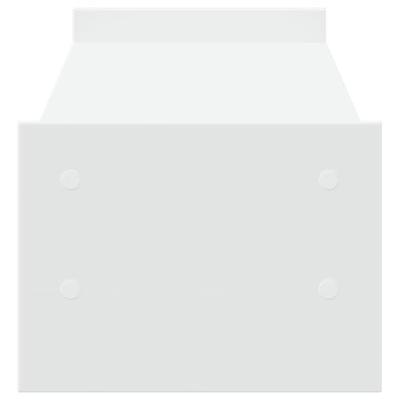 Monitorstandaard 100x27x20 cm bewerkt hout wit