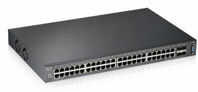 ZyXEL XGS2210-52 Managed L2 Gigabit Ethernet (10/100/1000) 1U Zwart - thumbnail