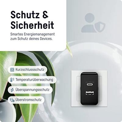 Ansmann Home Charger 254PD USB-oplader 65 W 1x USB-A, 1x USB-C USB PD Zwart Binnen GaN