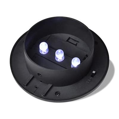 VidaXL Solar buitenlampset 6 stuks zwart - thumbnail