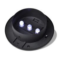VidaXL Solar buitenlampset 6 stuks zwart - thumbnail