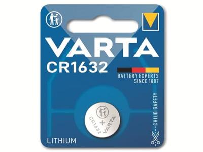 Varta Knoopcel CR1632 3 V 1 stuk(s) 137 mAh Lithium LITHIUM Coin CR1632 Bli 1 Varta Knoopcel CR1632 3 V 1 stuk(s) 137 mAh Lithium LITHIUM Coin CR1632 Bli 1