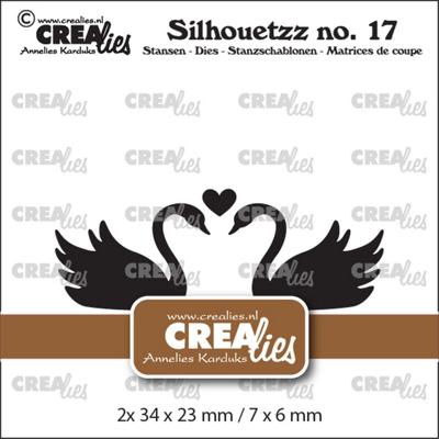 Crealies • silhouetzz snijmallen zwanen
