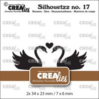 Crealies • silhouetzz snijmallen zwanen - thumbnail