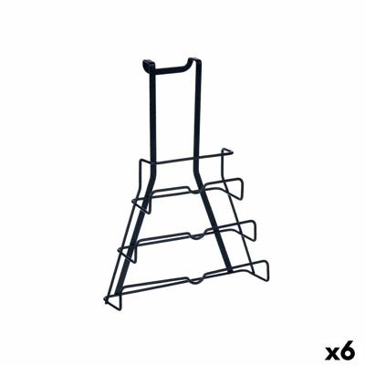 Standaard voor keukengerei Kinvara Metaal Ijzer 27 x 37 x 9 cm 27 x 35,5 x 9 cm Deksel Braadpan (6 Stuks)