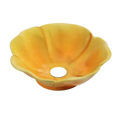 Best Design Waskom Flower 40 cm Keramiek Glanzend Geel