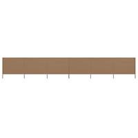 VidaXL Windscherm 6-panelen 800x160 cm stof taupe - thumbnail