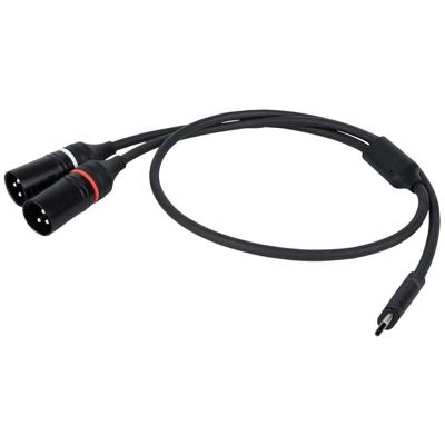 DAP FL112 verloopkabel USB-C naar 2x XLR male 3-polig 150cm