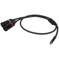 DAP FL112 verloopkabel USB-C naar 2x XLR male 3-polig 150cm - thumbnail