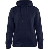 Blåkläder Dames hoodie met rits 33951048 | Marineblauw | Maat 3XL - 7330509542767 - thumbnail