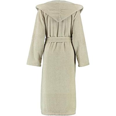 Cawö Cawö Dames Badjas met Capuchon 802 - Graphit 48/50