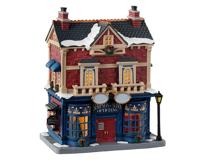 Lemax simpson & sons opticians verlicht kersthuisje Caddington Village 2023 - thumbnail