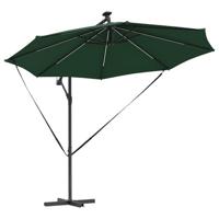 Cantilever Banana Parasol met slot Groen 294 x 294 x 248 cm - thumbnail