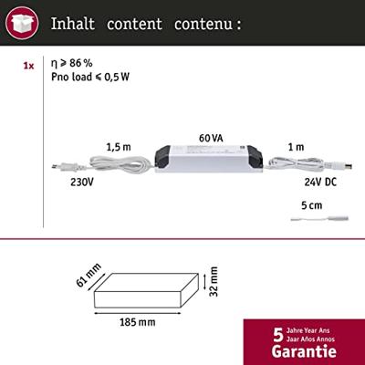 Paulmann MaxLED trafo 24V - 60W - 79830
