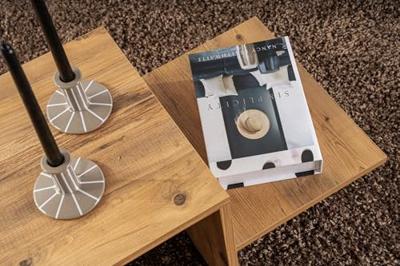 Hoofdtafel Harmony Bruin 80 x 40 x 40 cm