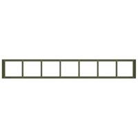 Plantenbak 280x40x40 cm koudgewalst staal olijfgroen - thumbnail