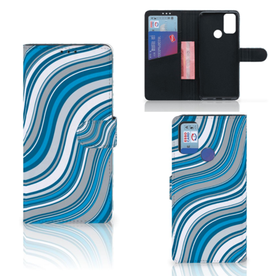 Alcatel 1S (2021) | Telefoon Hoesje | Waves Blue