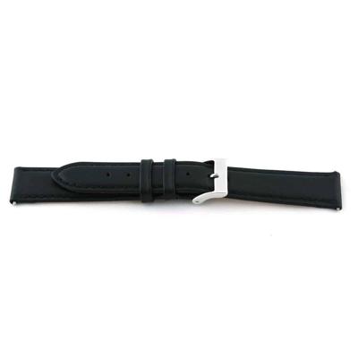 Horlogeband Universeel I010 Leder Zwart 24mm Horlogeband Universeel I010 Leder Zwart 24mm