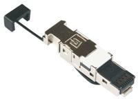 BTR E-DAT Industrie IP20, RJ45-stekker voor veldmontage, zwart - thumbnail