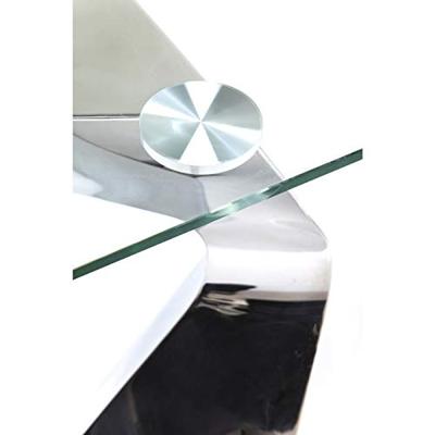 Kare Design Gloria Sidetable 140 Cm Helder Glas Chroom