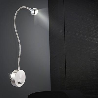 Globo WandlampSerpent nikkel met snoer - 24109W