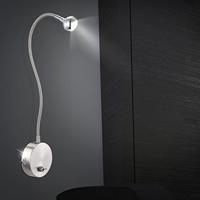 Globo WandlampSerpent nikkel met snoer - 24109W - thumbnail