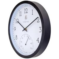 NeXtime NE-4313 Marigold Buitenklok met Temperatuur Aanduiding 30.5 cm Zwart/Wit - thumbnail