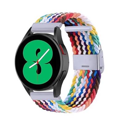 By Qubix - Compatible met Garmin Venu/Sq / Sq2 / 2 plus - Braided nylon bandje - Multicolor - Compatible Garmin bandje - Bandbreedte: 20mm