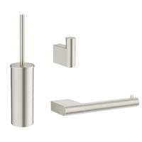 Crosswater MPRO toiletset - toiletborstelhouder - handdoekhaak - wcrolhouder - geborsteld RVS SW916826 / SW916827 / SW916825 - thumbnail