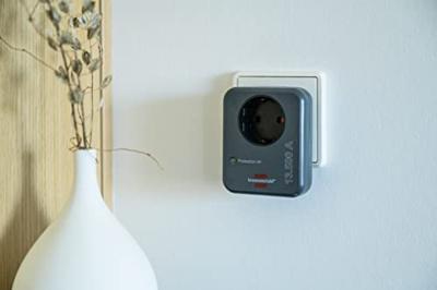 Brennenstuhl Beveiligingsadapter tegen overspanning 13.500A Antraciet - 1506996