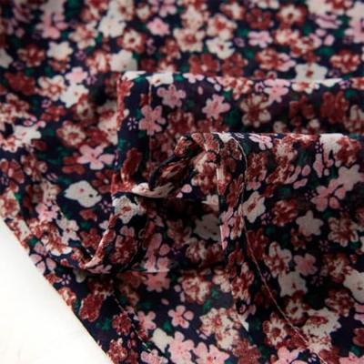 Kindershirt met lange mouwen bloemenprint 128 donkerroze