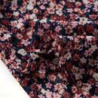 Kindershirt met lange mouwen bloemenprint 104 donkerroze - thumbnail