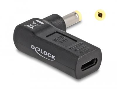 Delock USB 2.0 Adapter [1x Holle DC-stekker - 1x USB-C bus] 60006