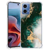 Anti-Shock Hoesje voor Motorola Moto G34 Marmer Groen - thumbnail