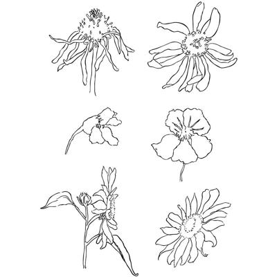 Creativ Company Silicone stempels, zomer, vel 11x15,5 cm, 1 vel