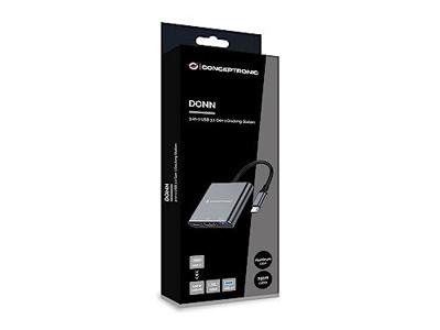 Conceptronic DONN18G notebook dock & poortreplicator Bedraad USB 3.2 Gen 1 (3.1 Gen 1) Type-C Grijs