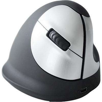 R-GO Tools RGOHEWL Ergonomische muis Radiografisch Optisch Zwart, Zilver 4 Toetsen 1750 dpi Ergonomisch