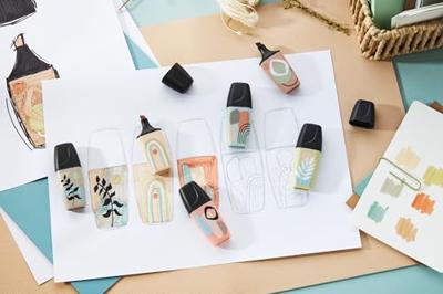 Markeerstift STABILO BOSS naturevibes assorti 6 stuks