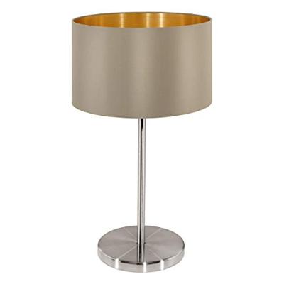 Eglo Landelijke tafellampMaserlo Beige/Goud - 31629 Eglo Landelijke tafellampMaserlo Beige/Goud - 31629