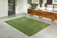 Louis de Poortere - Rond vloerkleed Trammel Structures 9249 Alta Green - 240 rond - thumbnail