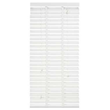 Fenstr jaloezie hout 50 mm wit - 60x130 cm - Leen Bakker