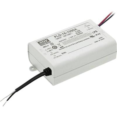 MEAN WELL PLD-16-350B LED-driver Constante stroomsterkte 16 W 0.35 A 24 - 48 V/DC Niet dimbaar 1 stuk(s)
