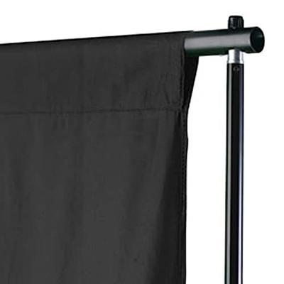VidaXL Achtergrond zonder standaard 300x300 cm katoen zwart