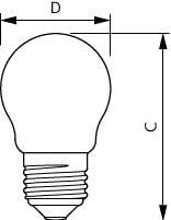Signify 34722900 Gloeilamp-lamp Energielabel F (A - G) E27 Peer 4.3 W Warmwit (Ø x l) 45 mm x 78 mm 1 stuk(s) Signify 34722900 Gloeilamp-lamp Energielabel F (A - G) E27 Peer 4.3 W Warmwit (Ø x l) 45 mm x 78 mm 1 stuk(s)