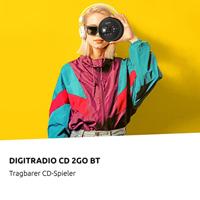 TechniSat Digitradio CD 2GO BT DAB radio Zwart - thumbnail