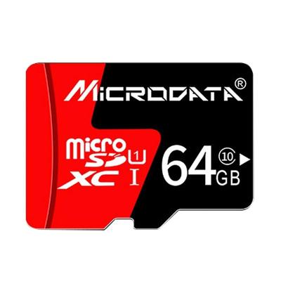 MICROGEGEVENS 64GB U1 rode en zwarte TF (Micro SD) geheugenkaart